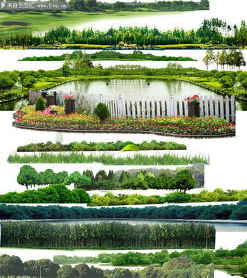 园林景观绿化设计素材